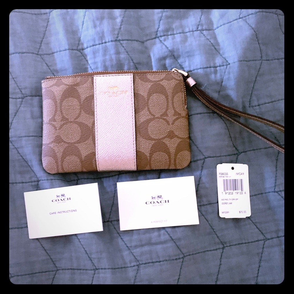 Brand New Coach Zipper Wallet